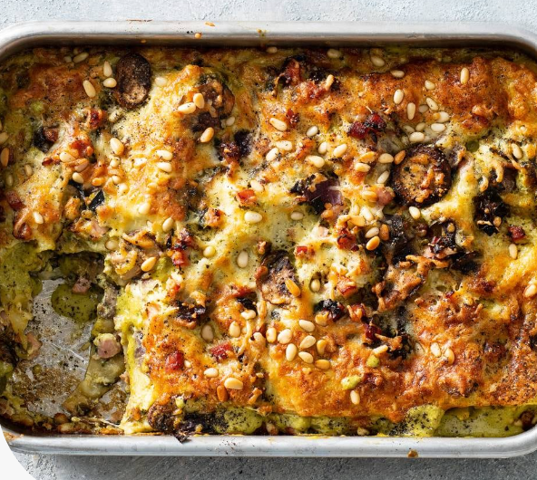 Pesto lasagne
